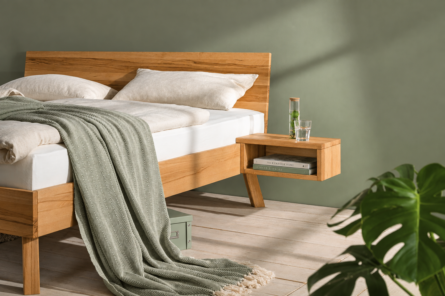 Massief houten bed KB23