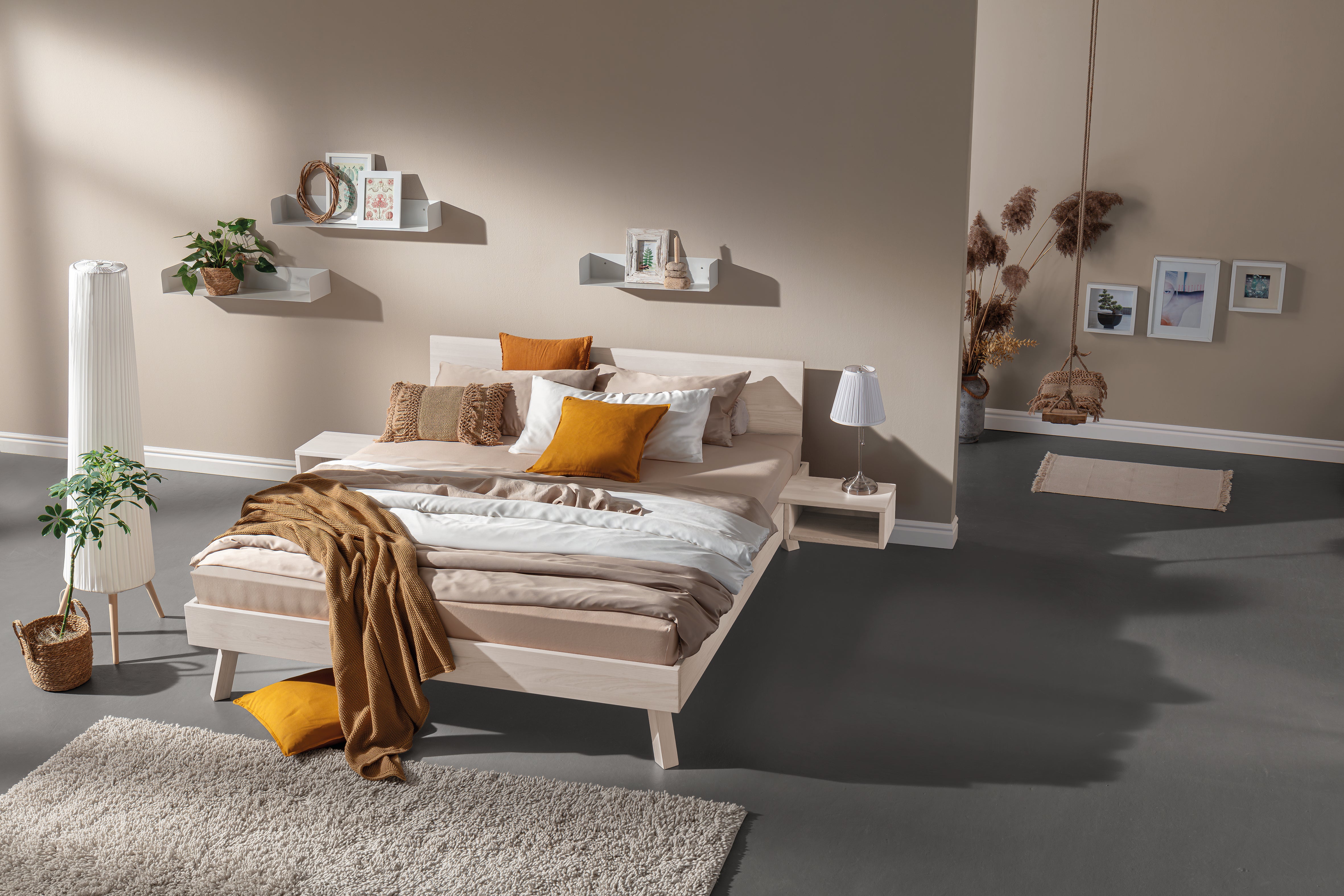 Massief houten bed KB23