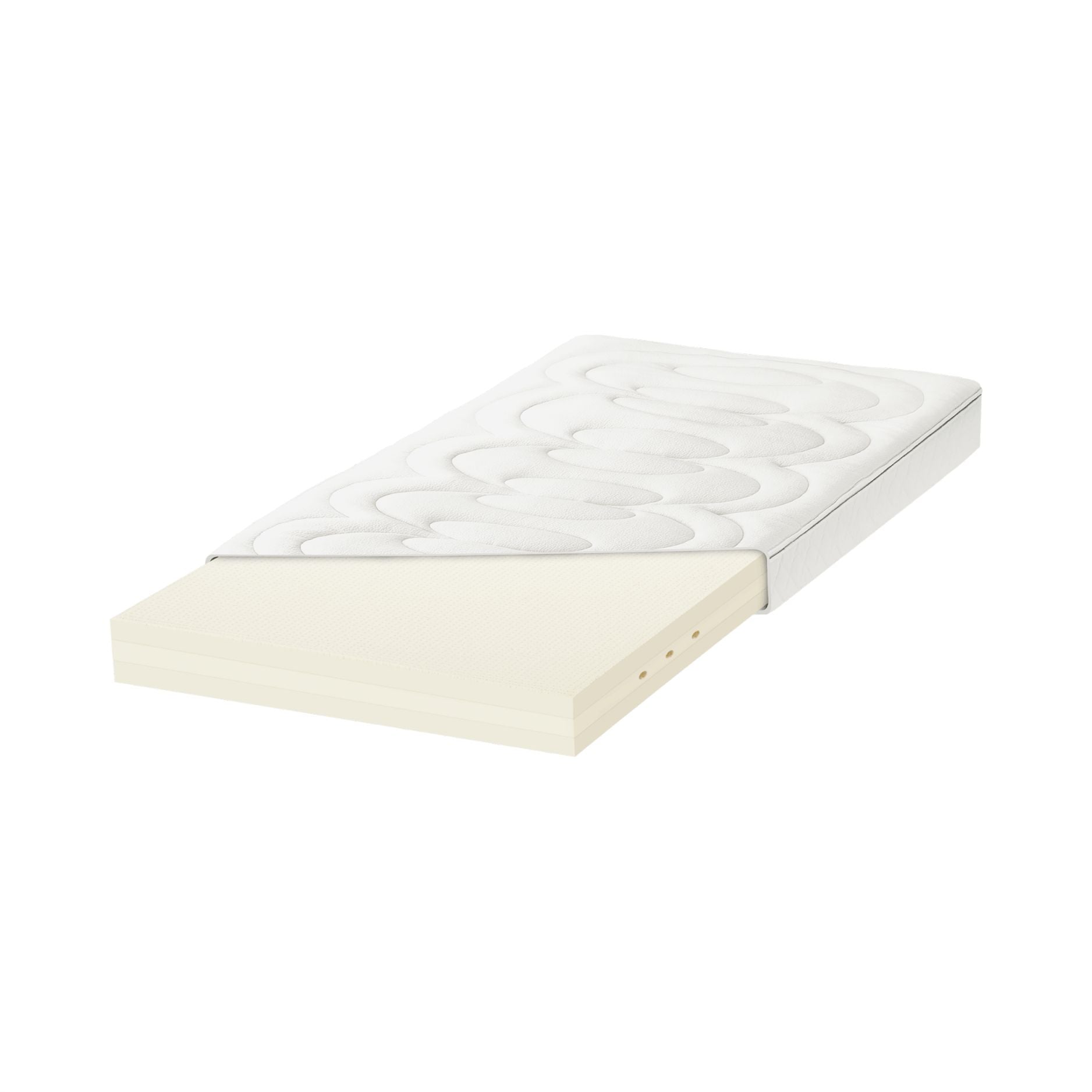 Hüsler Nest matras DeLuxe 2Flex, met wollen opleg