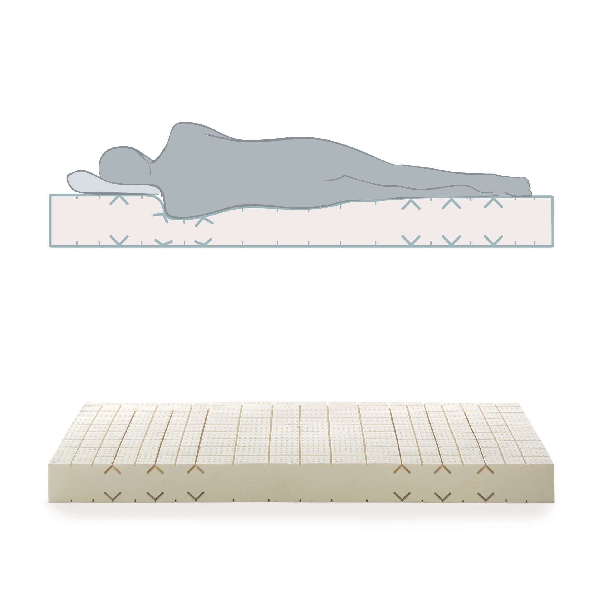 Dormiente Natural Classic Orthoform - met zoneverdeling